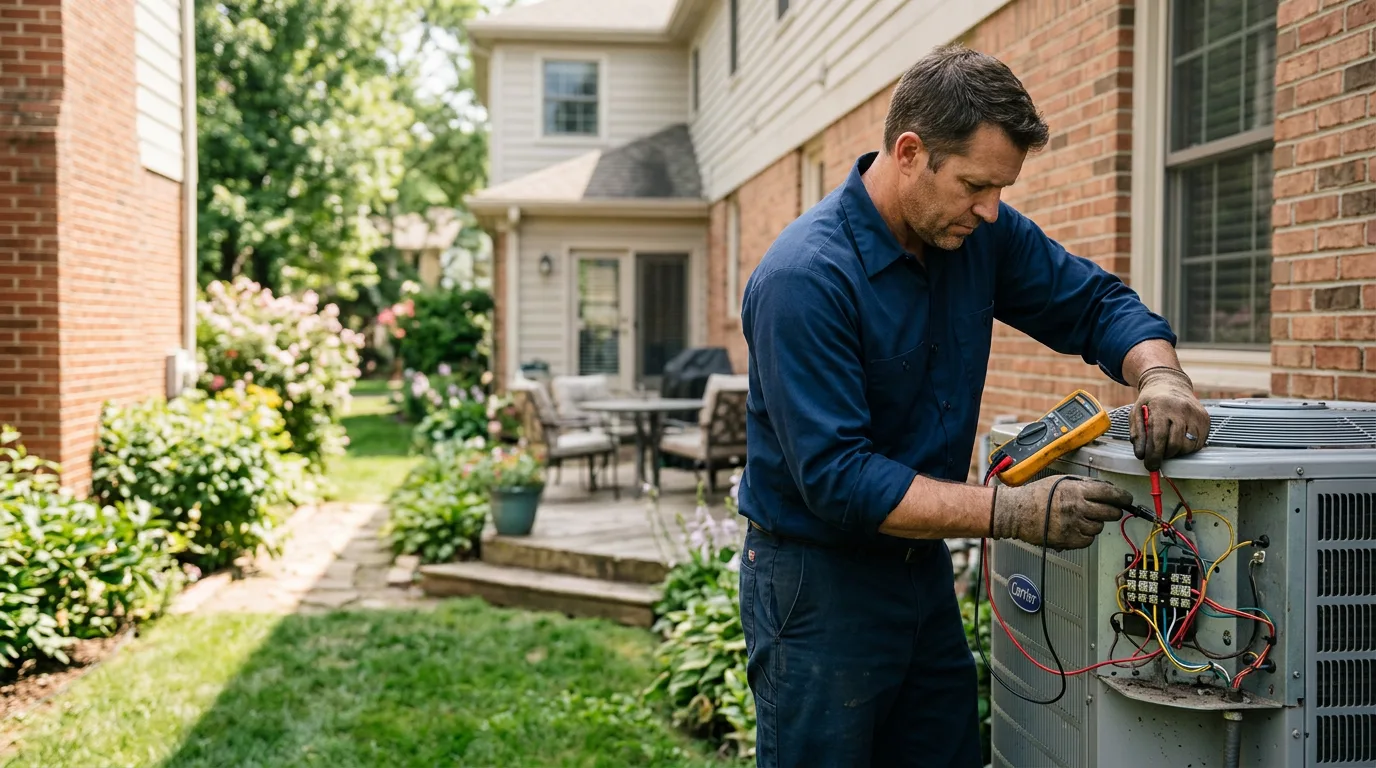 HVAC technician working near Valley Spring, TX